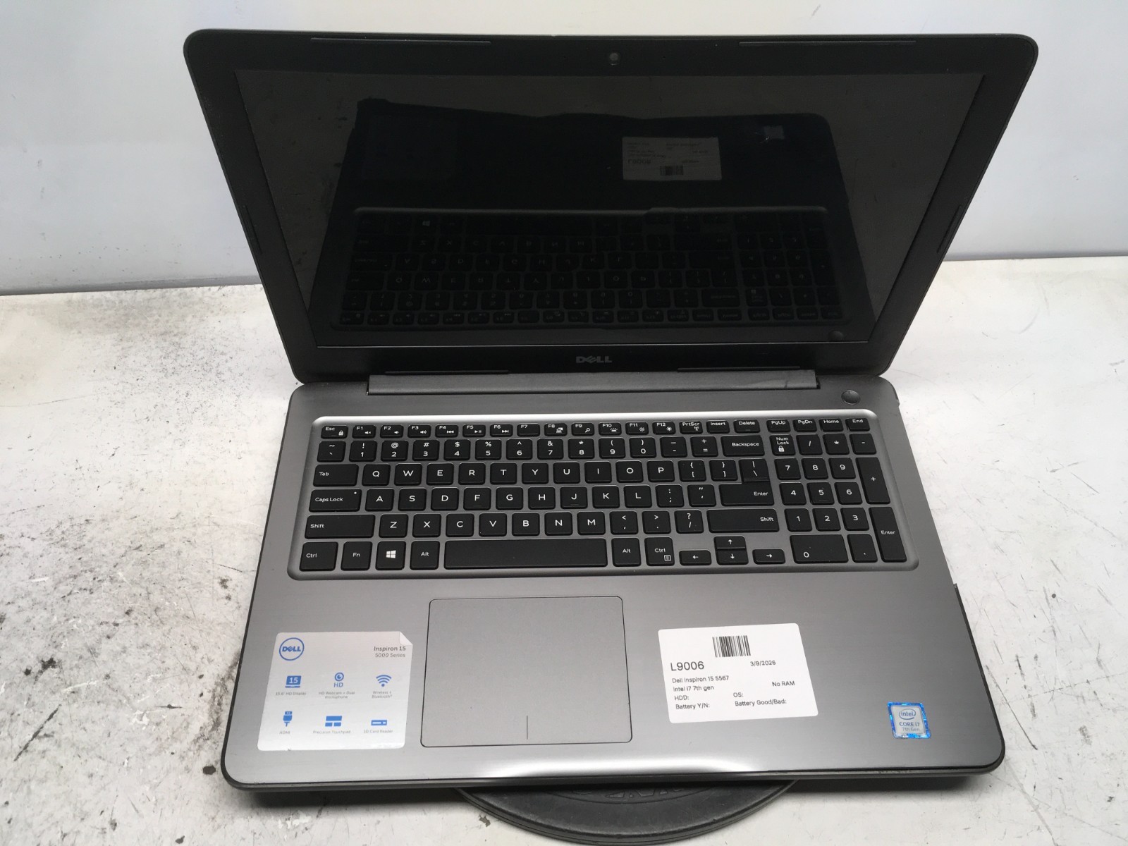 Dell Inspiron 15 5567 Intel i7 7th Gen No RAM NO HDD gallery