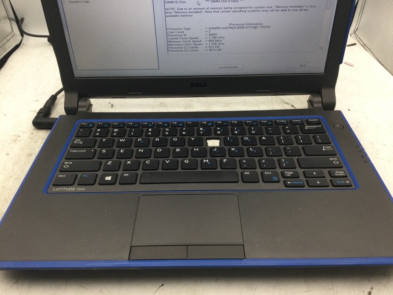 DELL LATITUDE 3340 - BOOTS TO BIOS - INTEL I3 4005 - 4GB RAM -13"- READ DESC-BB gallery