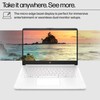 HP - 14" Laptop - Intel Celeron N4500 2021 - 4GB Memory - 64GB eMMC - Snowfla... gallery