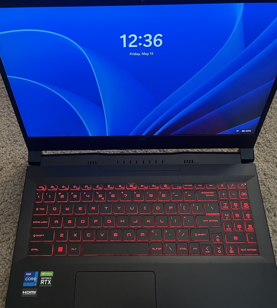 MSI Katana GF66 15.6" i7 Nvidia RTX 3050Ti 16GB RAM 512GB
