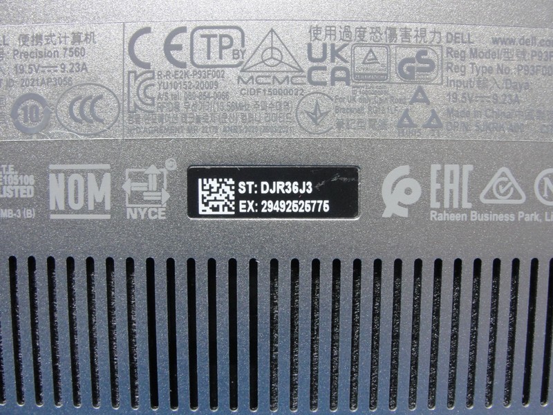 Dell Precision 7560 15.6" FHD Xeon W-11955M 2.6GHz 64GB 512GB RTX A2000 4GB+PA gallery