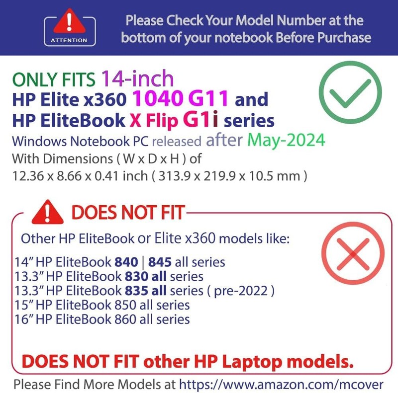 Screen Protector for 14" HP Elite x360 1040 G11 - Anti Glare, 2-in-1 Series gallery