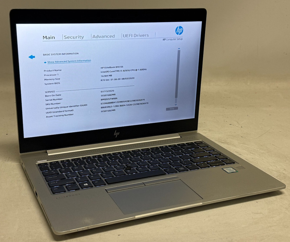 HP EliteBook 840 G6 14" (i5-8265u 1.60GHz - 16GB RAM - 256GB SSD - Win11Home)