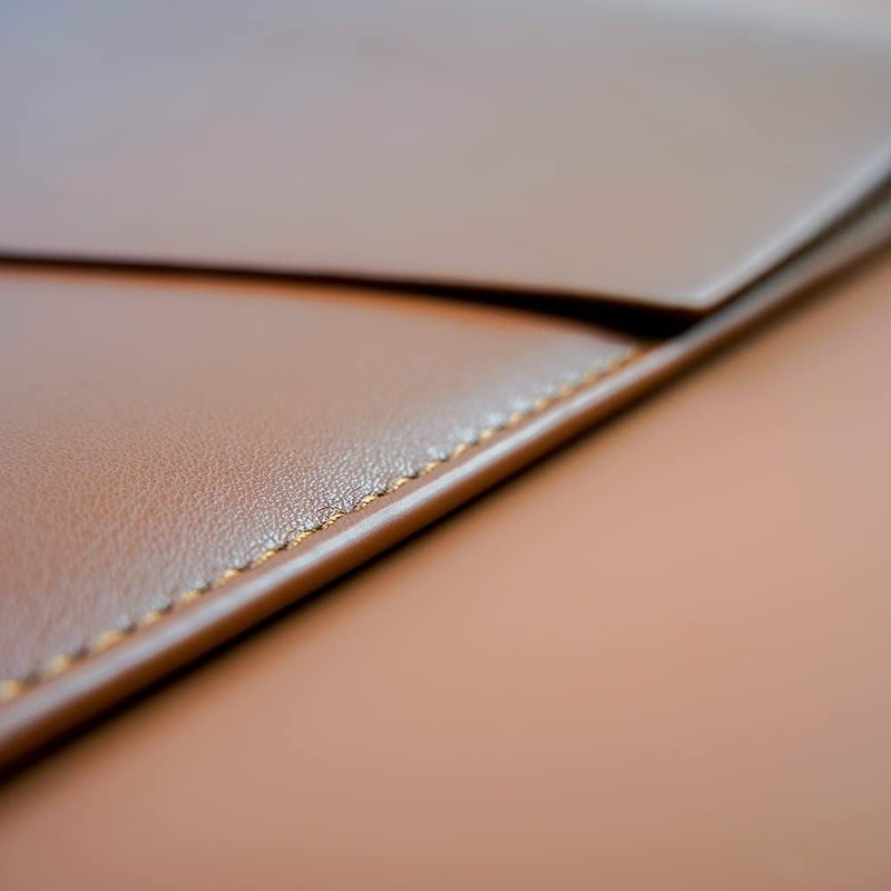 PU Leather Laptop Sleeve 13 Inch in Dark Brown for MacBook Air/Pro M2, Surface P gallery
