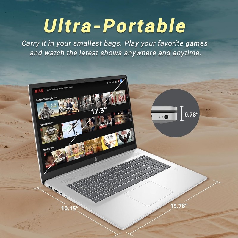 HP 17-CN3083ST 17.3" Laptop Intel® Core™ i3-N305 Processor 16GB 1TB +Win11pro gallery