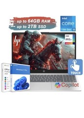 2026 HP Laptop Computer 15.6″ Touch 10-Core Intel i5 Up 64GB RAM 2TB SSD Win Pro