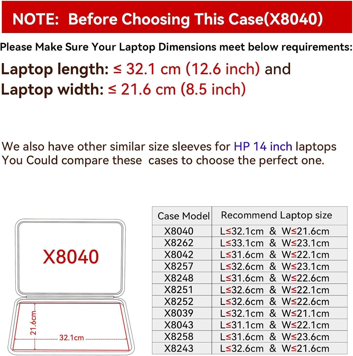 Sleeve for 14 inch HP OmniBook 3 | Hard EVA Protective Case for Notebook PC gallery
