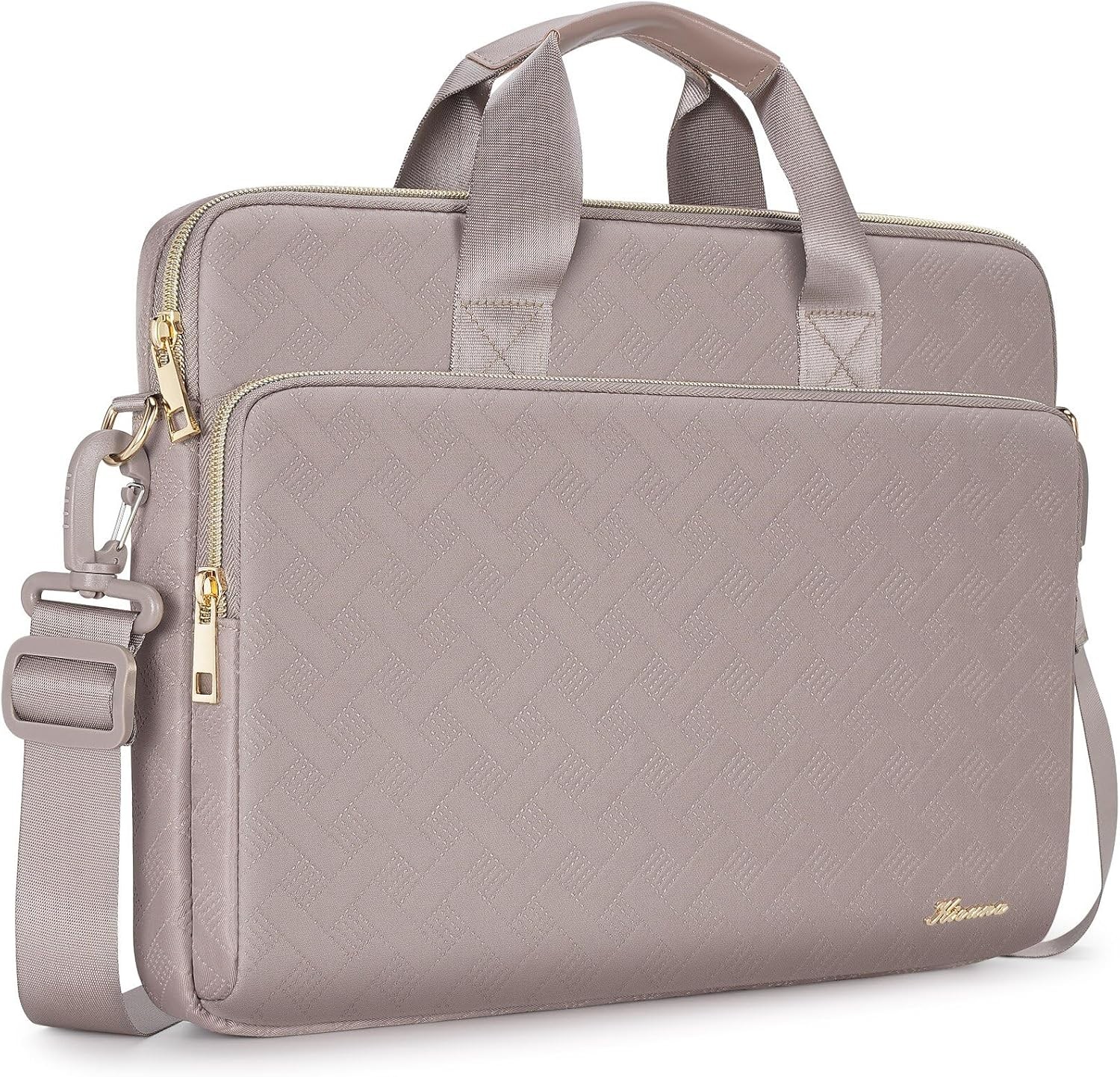 Khaki Laptop Sleeve Case 15.6 Inch Shoulder Bag for 16" MacBook Pro M4/Lenovo gallery
