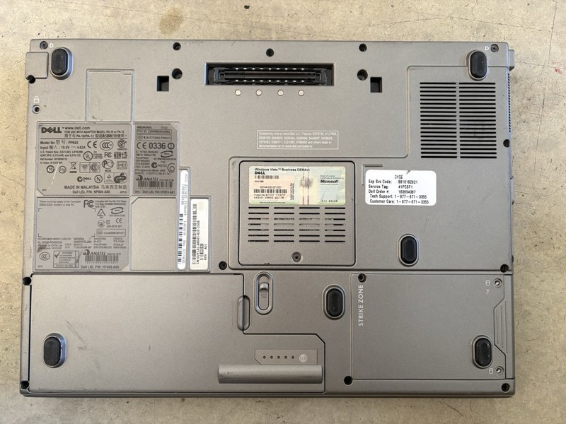 Dell Latitude D830 Core 2 Duo w/ Charger 4GB ram 160GB HDD (No OS , Battery) gallery