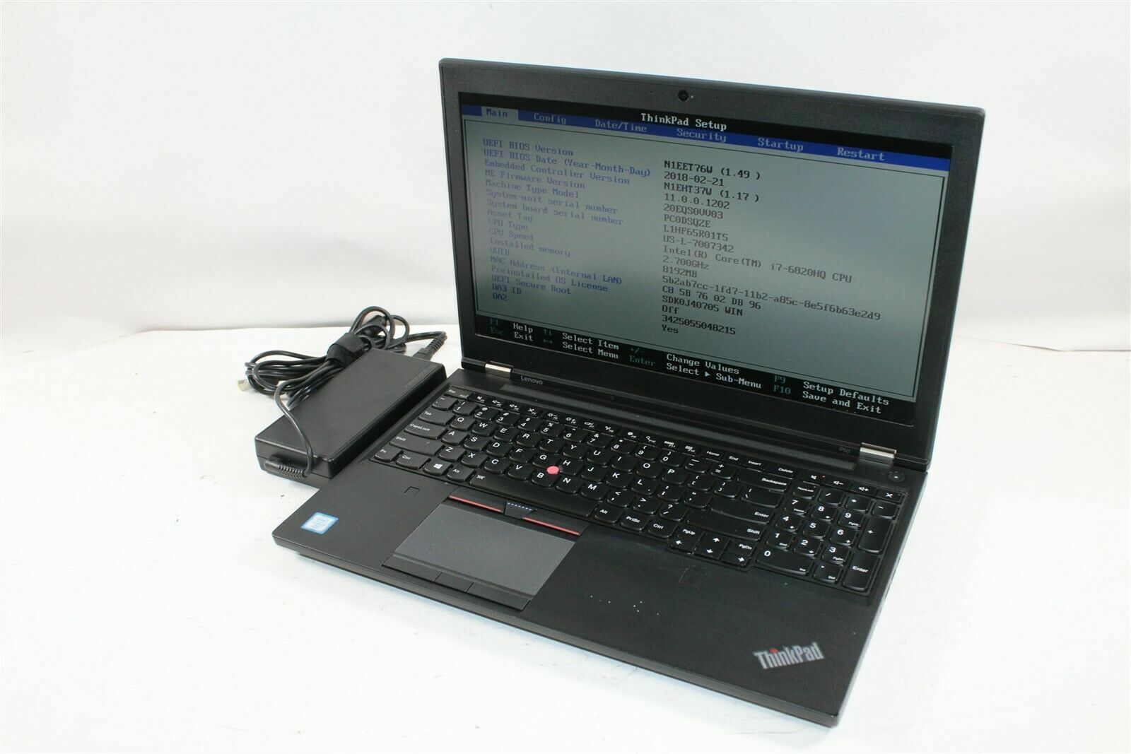 ThinkPad P52 i7-8850H 32GB 1TB NVMe SSD NVIDIA P1000 Win 11 Office 2021 gallery