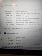 HP EliteBook FJ0O2M0 16.0 GB Windows 11 64 based processor laptop
