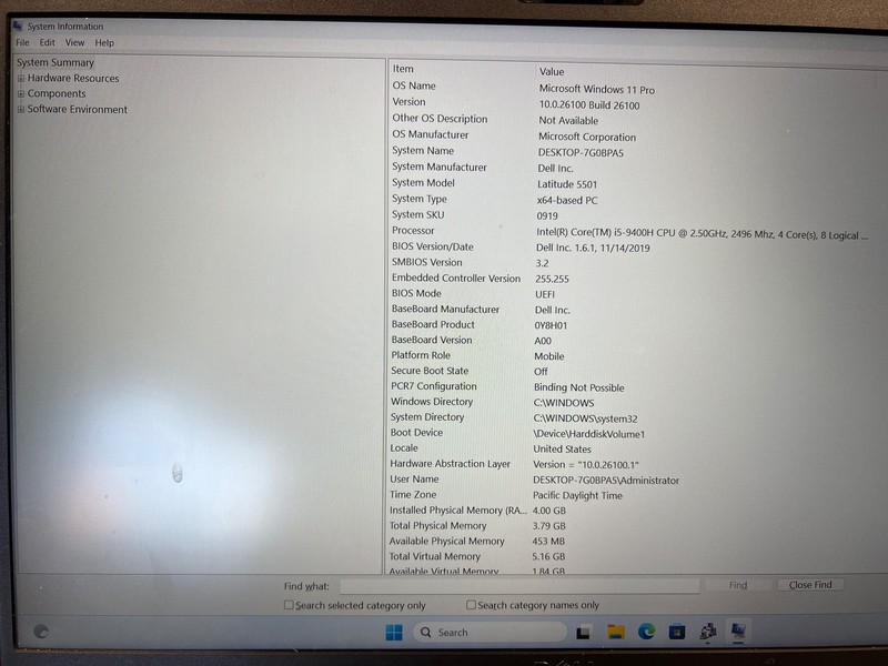 Dell Latitude 5501 Intel Core i5-9400H 4 GB 128GB SSD 15.6" gallery
