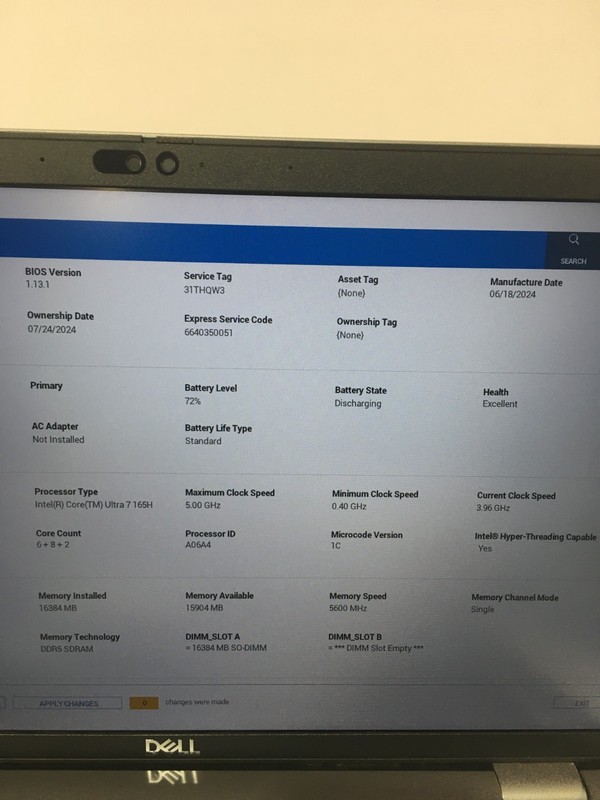 @PCD Dell Precision 3490 Ultra 7 165H 16GB 512GB SSD Win 11 Laptop NO AC gallery