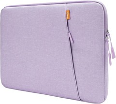 Sleeve for 15-16 Inch Devices, Light Purple, Water-Resistant Exterior, Shock-Abs