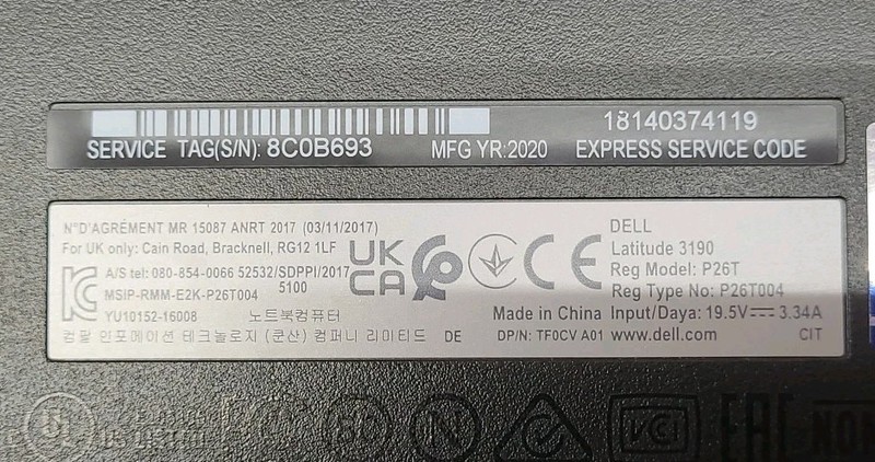 Dell Latitude 3190, Intel Celeron N4120 @ 1.1GHz, 4GB RAM, 128GB SSD, W10P gallery