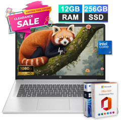 HP 17.3″ Laptop Computer 10-core Intel i7-1355U 12GB RAM & 256GB SSD Office 2024