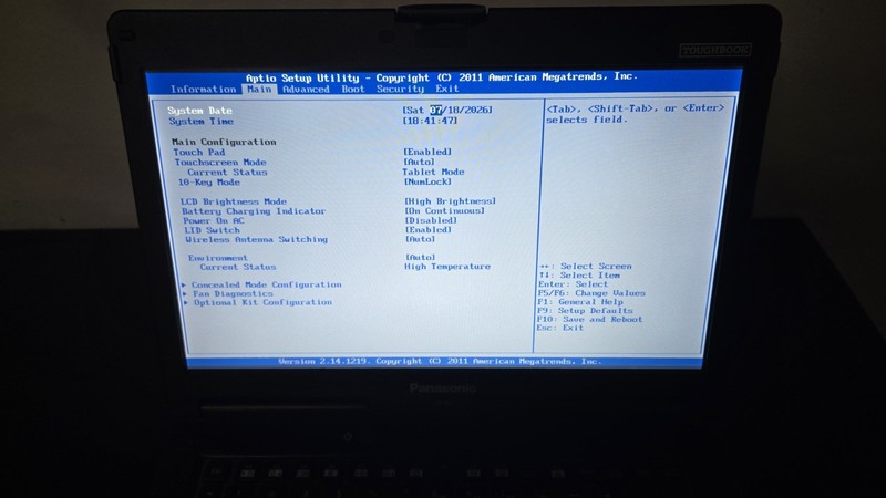 Panasonic CF-53 Toughbook i5-3340M 8GB RAM 256GB SSD Touchscreen Linux Charger gallery