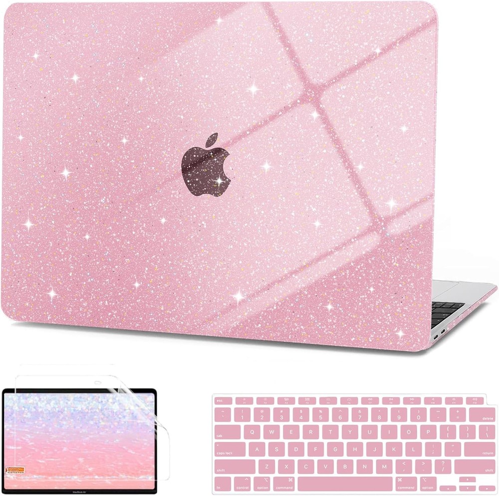 MacBook Air 13 inch Case 2021 2020-2018 M1 A2337 A2179 A1932 | Glitter Hard Shel