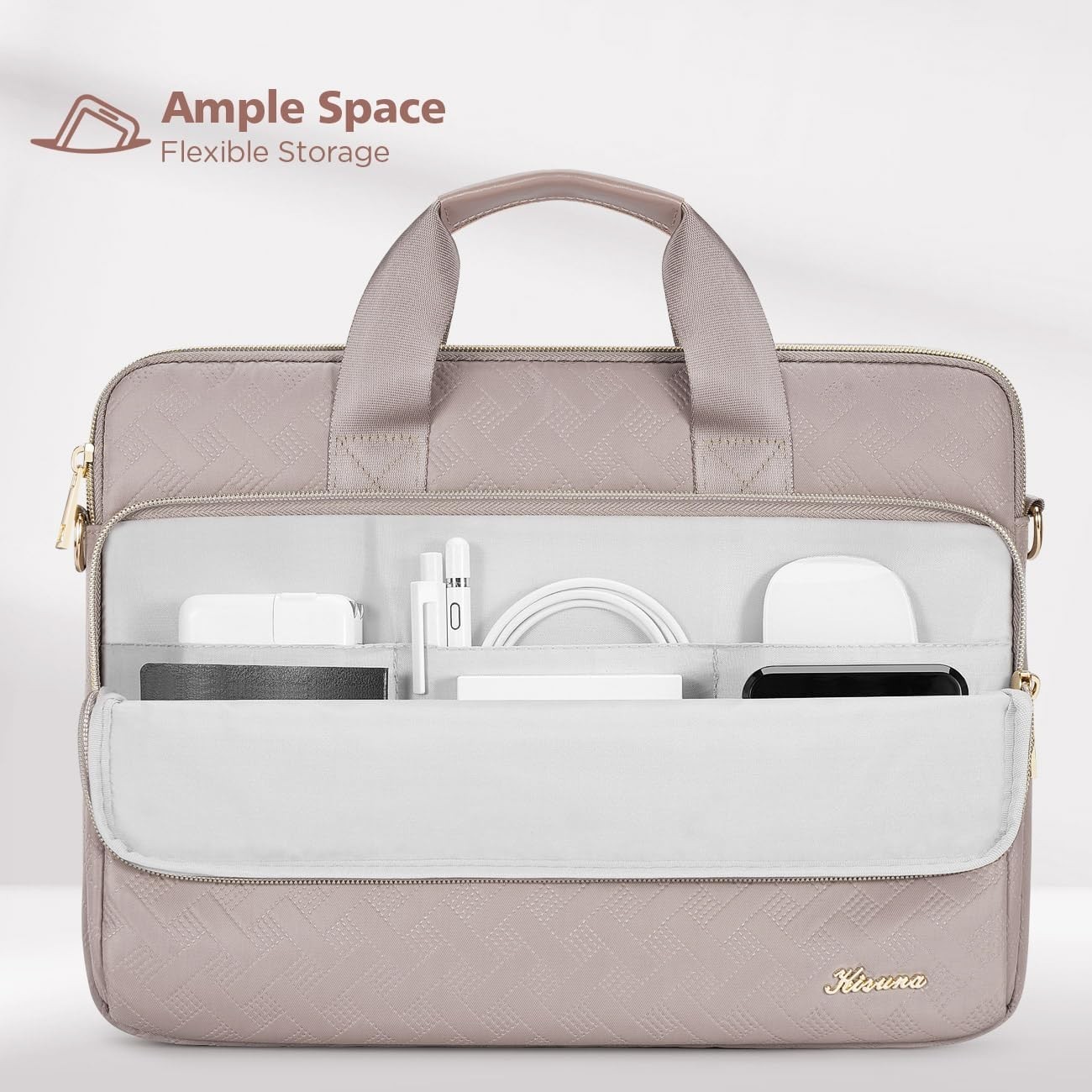 Laptop Sleeve Case 15.6 Inch Computer Shoulder Bag for 16" MacBook Pro M4/Lenovo gallery