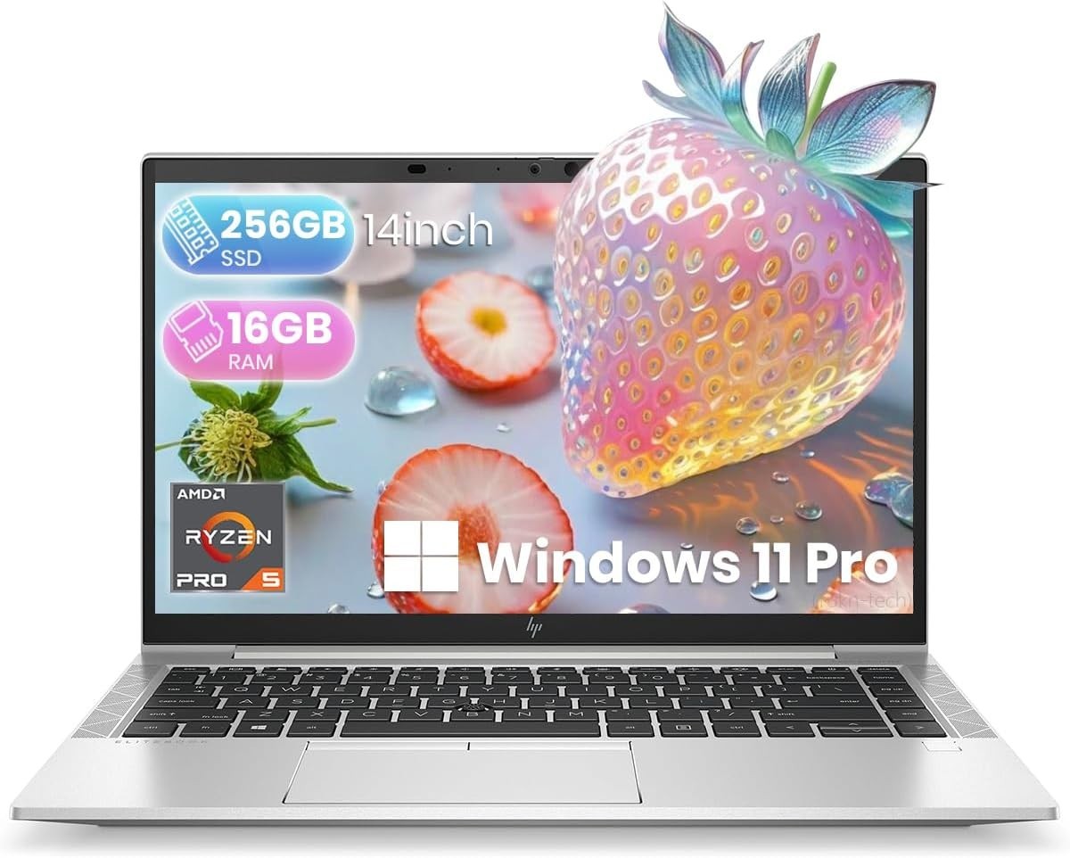 HP EliteBook Laptop Computer PC 14 AMD RYZEN 5 PRO 32GB 1TB Windows 11 PRO SALE! gallery