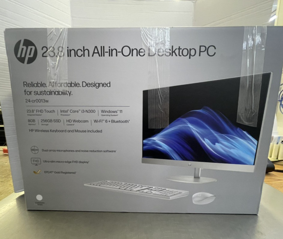 HP 23.8 inch All-in-One Desktop PC 24-cr0013w Brand New OPEN BOX(CJL006952) gallery