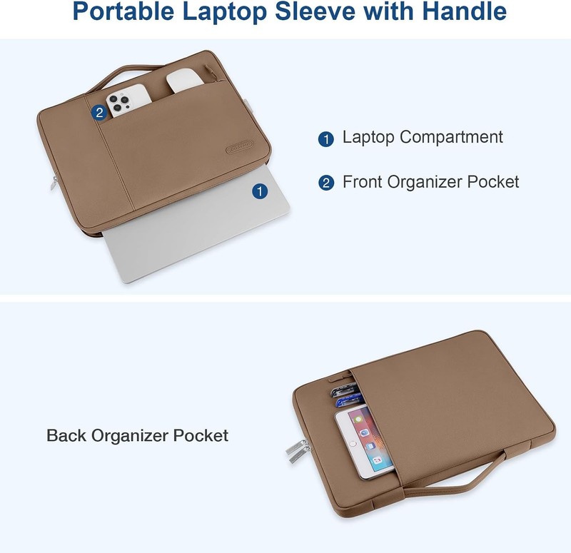 Sleeve for 13.3 inch Laptop with Handle, Polyester Multifunctional Computer Bag gallery