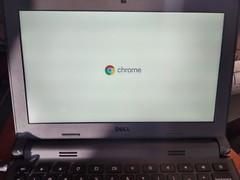 DELL CHROMEBOOK 11 NOTEBOOK PC COMPUTER P22T POWERS ON NO CHARGER PARTS ONLY!