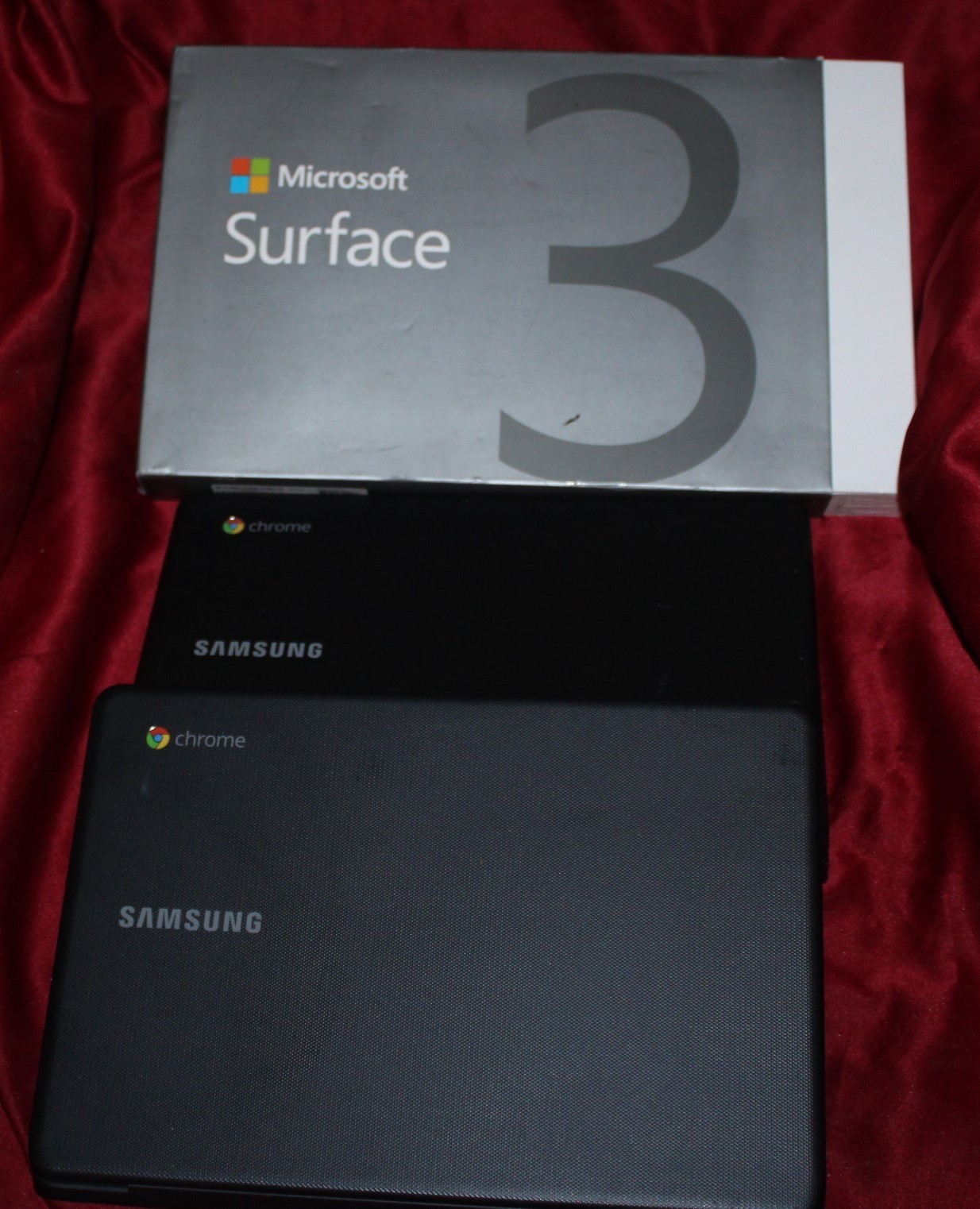 Microsoft Surface Pro 3 Model 1645 & 2 Samsung 500C Chrome books No pwr supplys gallery
