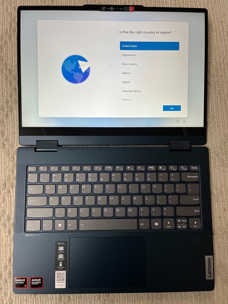 LENOVO IDEAPAD 5 2-in-1 14" WUXGA Ryzen 7 8845HS 16GB 1TB SSD 83DR000GUS BLUE