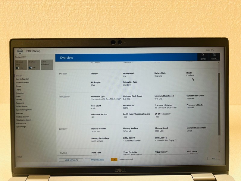Dell Precision 3570 Laptop Workstation i5-1250P 16GB DDR5 512NVMe SSD Win 11 Pro gallery