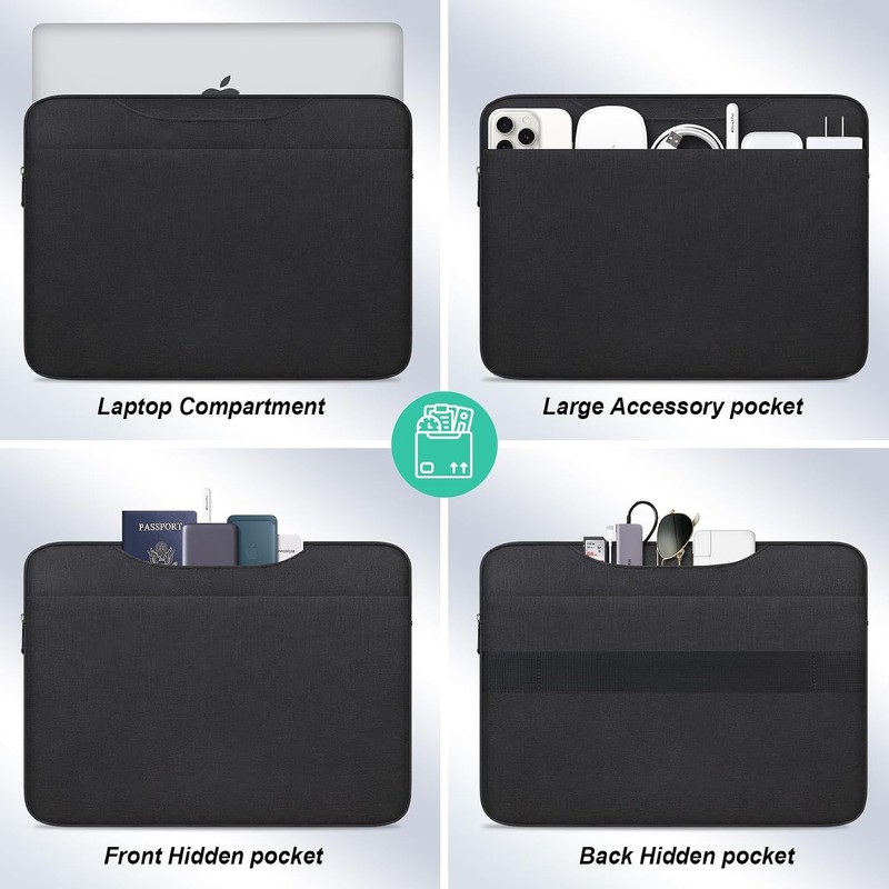14 Inch Laptop Sleeve Case Computer Bag for HP Stream 14, Dell Inspiron 14, Leno gallery