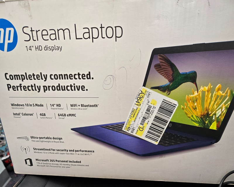 HP Stream 14" Windows Laptop-A2641-BLUE-PARTS ONLY SEE DESCRIPTION gallery