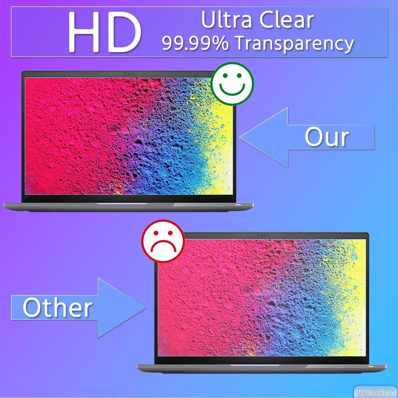 Screen Protector for Dell 15.6" Laptops, Ultra Clear, 9H Hardness, Tempered Glas gallery