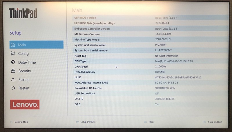 Lenovo ThinkPad E14 14" Laptop i3-10110U 8GB RAM 500GB SSD gallery