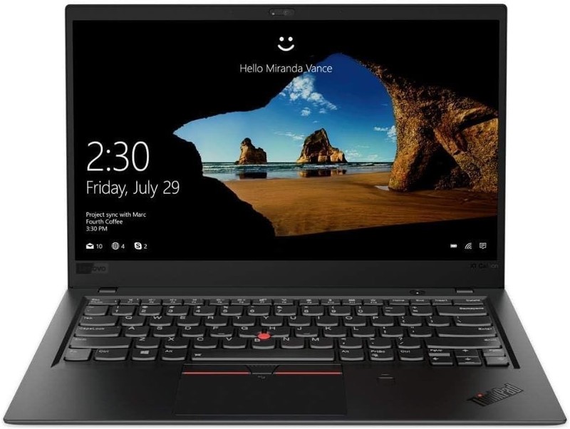 14" Lenovo X1 Carbon Laptop: Intel i7 up to 4.00 GHz! 8GB RAM - 256GB NVME SSD! gallery