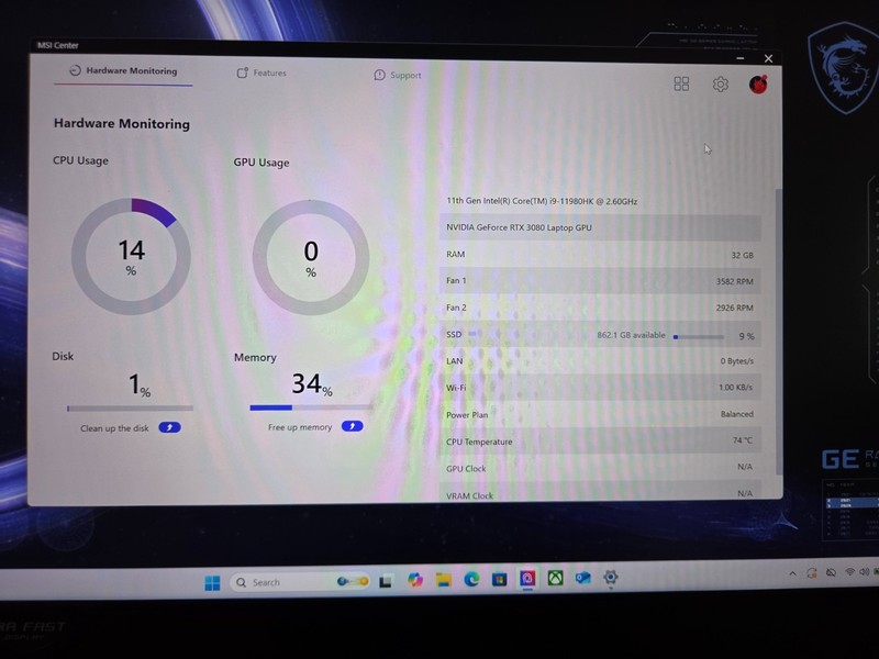 MSI GE66 Raider 32GB RAM, RTX 3080, i9 gallery