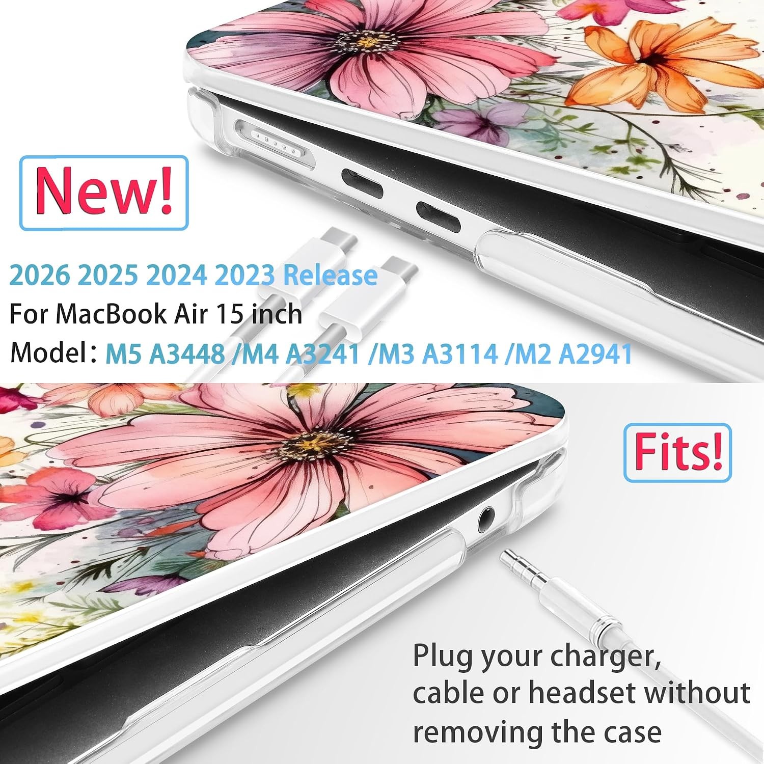 2026/2025/2024/2023 MacBook Air 15 INCH M5 A3448 /M4 A3241 /M3 A3114 /M2 A2941 C gallery