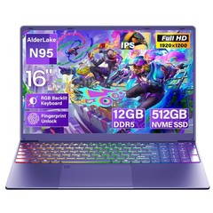 16″ Purple Laptop Computer for Students & Business Professionals | 512GB NVMe SS