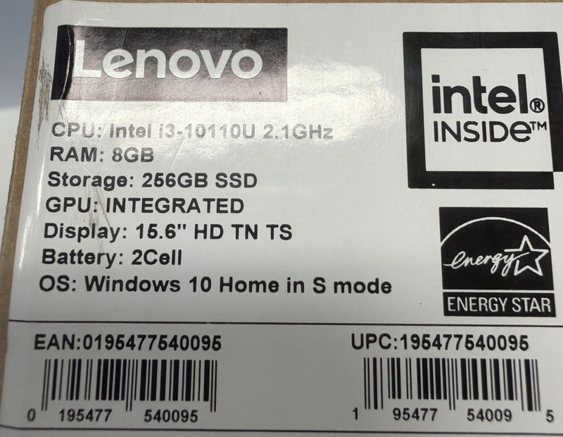 Lenovo Ideapad 3 15.6" (256GB, Intel Core i3 10th Gen., 2.1 GHz, 8 GB) Laptop gallery