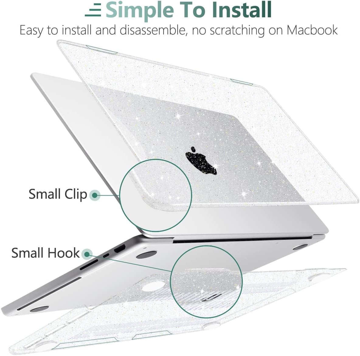 Sparkle Case for MacBook Pro 14 inch M5 2026 2025-2021 Release M4 M3 M2 M1 Pro/M gallery