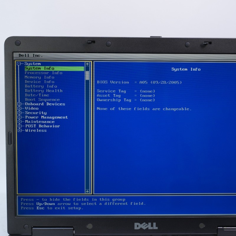 Dell XPS M170 17" Pentium M, 1 GB RAM, NO HARD DRIVE NVIDIA 7800 T12-D17 gallery