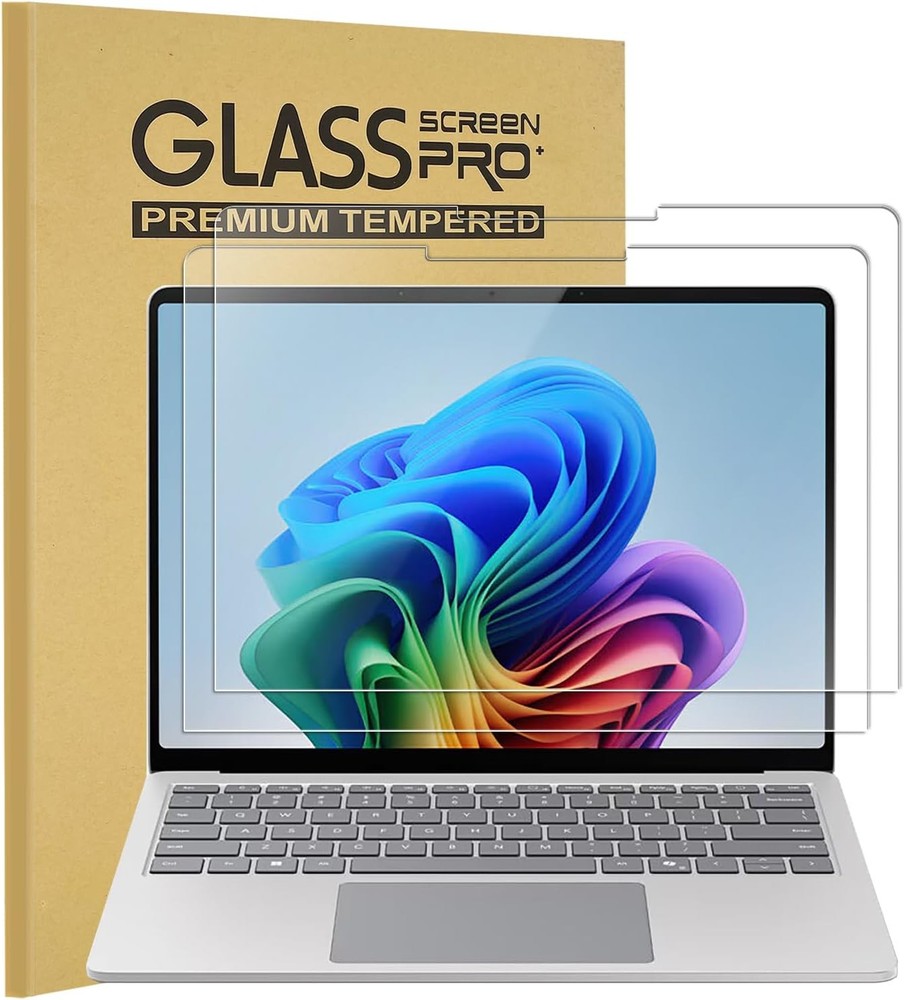 2-Pack Ultra Clear Tempered Glass Protectors for Surface Laptop 7 & 8 13.8 Inch