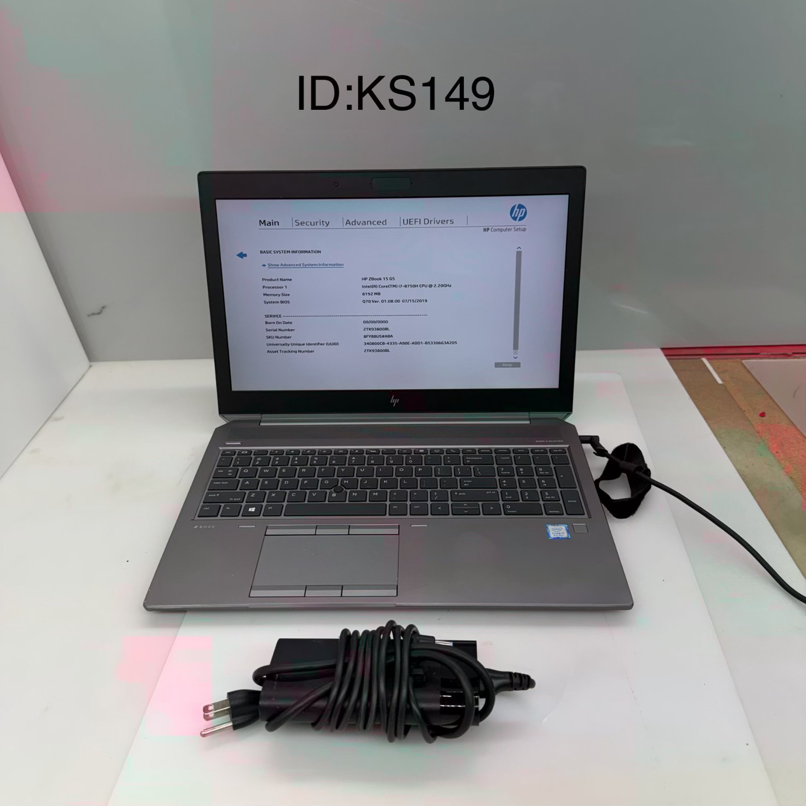 HP ZBOOK 15 G5 i7-8750H@2.20GHz 8GB RAM NO HDD/SSD NO OS*READ gallery