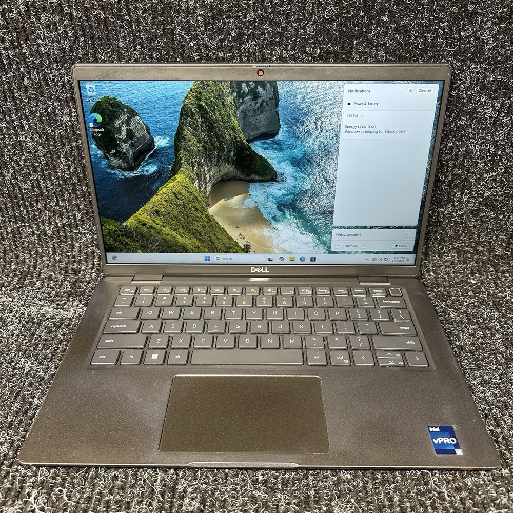 Dell Latitude 7430 14" Intel Core i7-1265U 16GB RAM 256GB SSD W11P NoAC 79% BATT