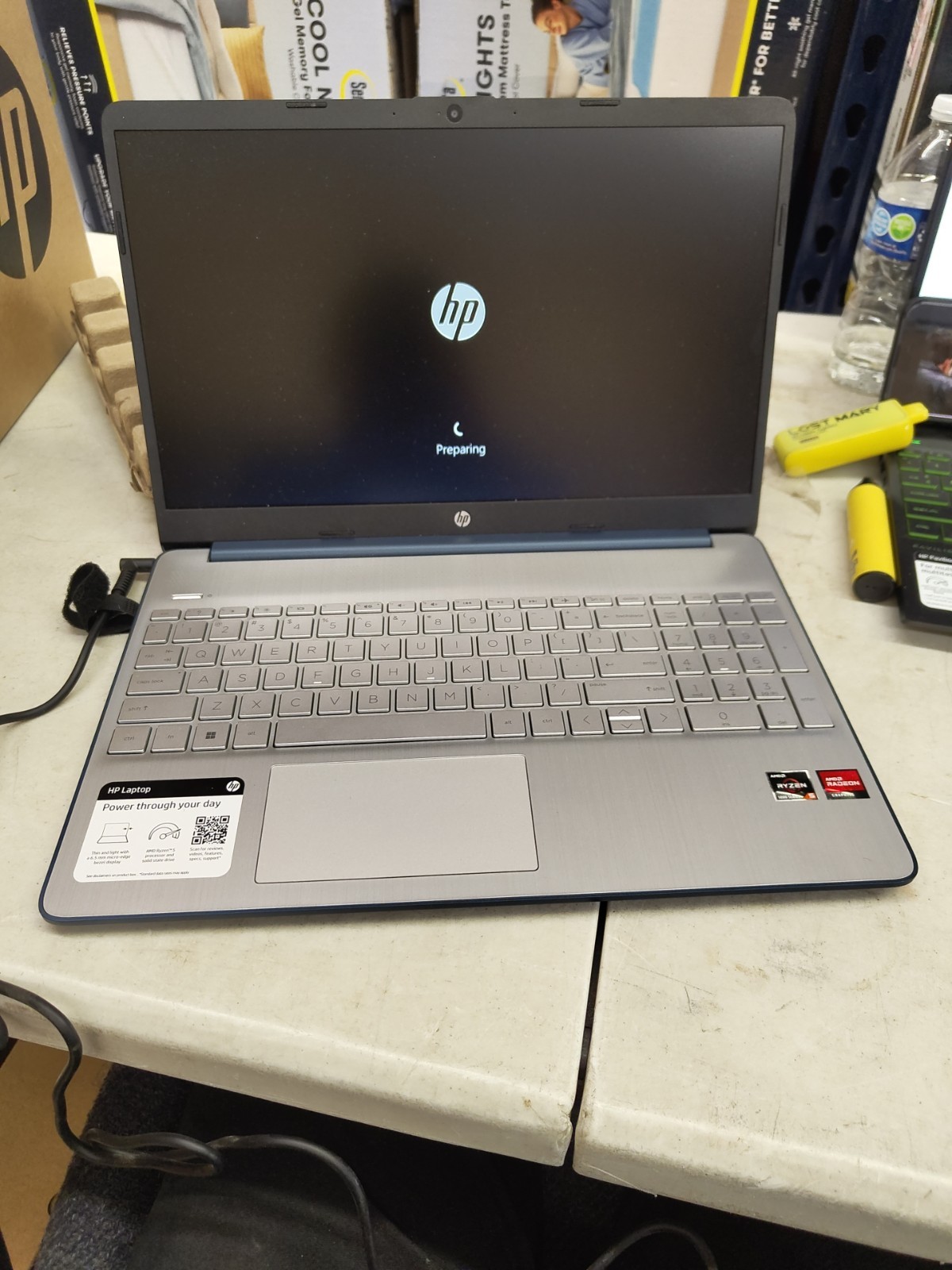 HP 15-ef2729wm 15.6" (256GB SSD, AMD Ryzen 5 5500U, 2.1GHz, 8GB RAM) Laptop -... gallery