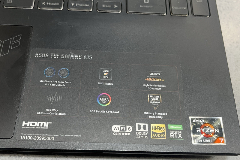 ASUS TUF GAMING A15 FA507R gallery