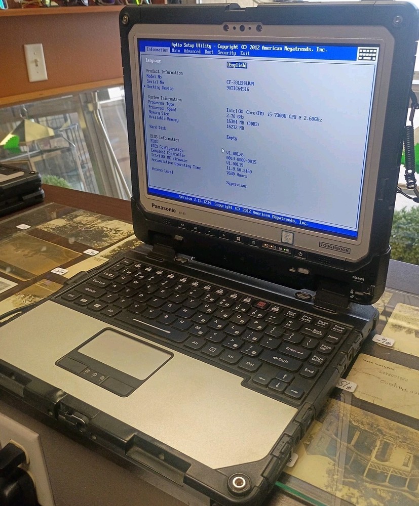 Panasonic Toughbook CF-33 Rugged Laptop/Tablet — i5-7300U — 16GB RAM —Keyboard