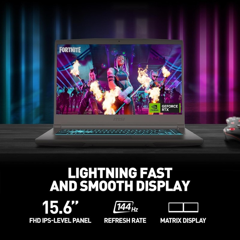 MSI Thin 15 15.6” 144Hz FHD Gaming Laptop i5 RTX 2050 16GB RAM 256 B13UCX-2041US gallery