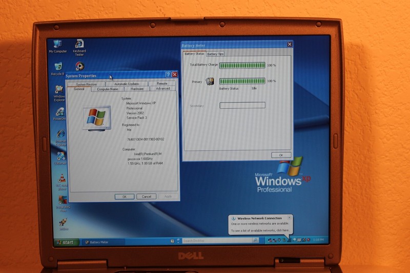 Dell D600 (1.60GHz/2GB/60GB/CDRW-DVD) SXGA+ Win XP PRO- SERIAL & PARALLEL Ports gallery