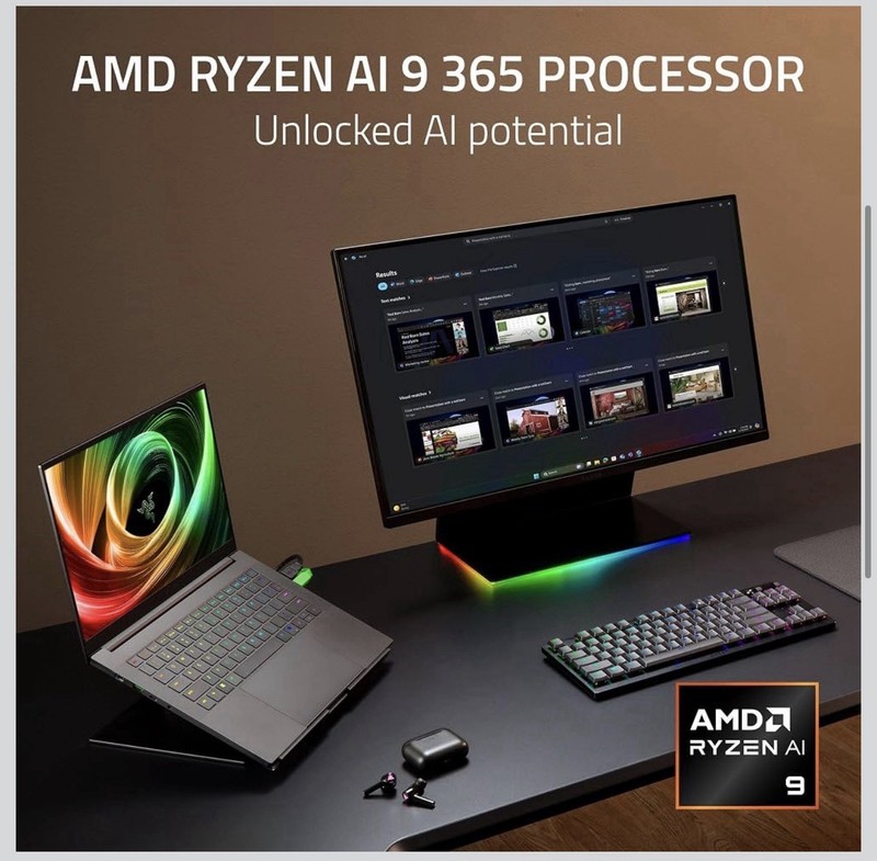 Razer Blade 14 2025 Gaming Laptop Ryzen AI 9 365 32GB RTX 5070 1TB OLED - Bundle gallery